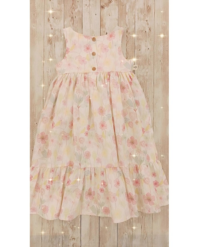 Vestito Mapero' fiori rosa