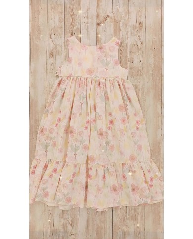 Vestito Mapero' fiori rosa
