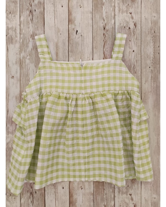 Completo in Vichy verde Del Sur