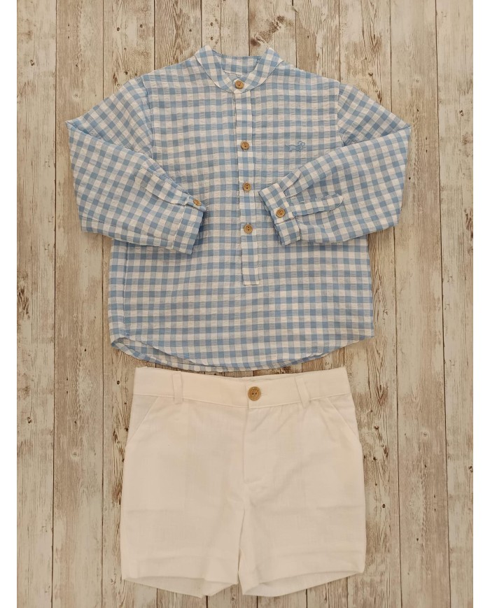 Completo celesete/bianco Del Sur