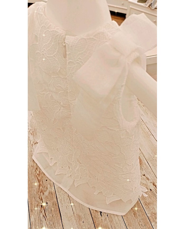 Vestito Pizzo Macramè Barcellino