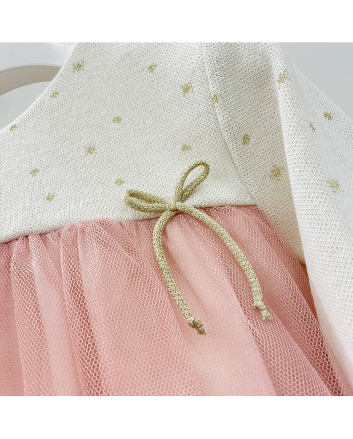 Vestito a Balze Rosa