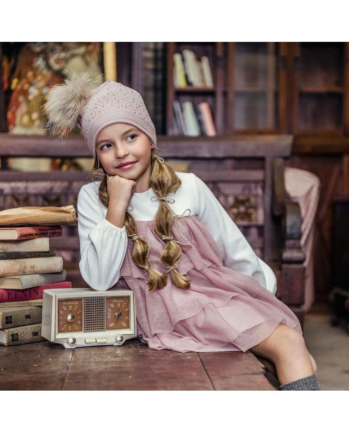 Vestito a Balze Rosa