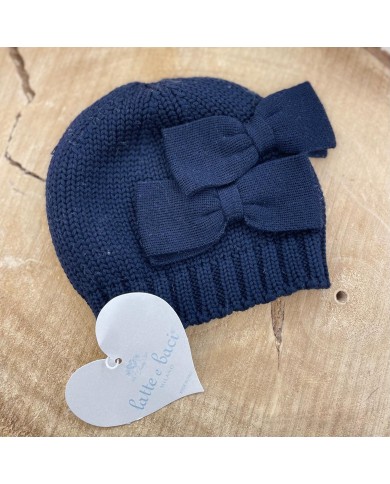 Cappello Bimba Doppio Fiocco