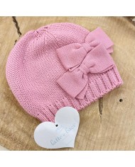 Cappello Bimba Doppio Fiocco