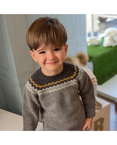 Completo Grigio Verde Bimbo