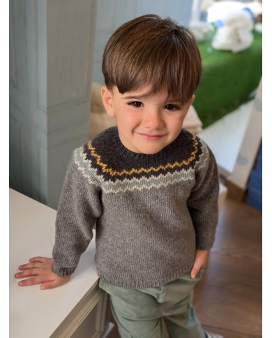 Completo Grigio Verde Bimbo