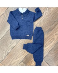 Cappello Bimbo Blu Beige