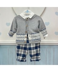 Completo 3 pz Grigio e Blu