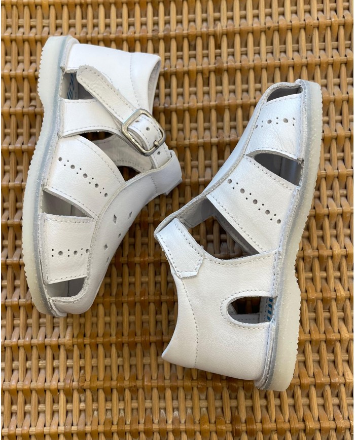 Scarpe Bianche Lavorate