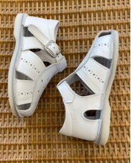 Scarpe Bianche Lavorate