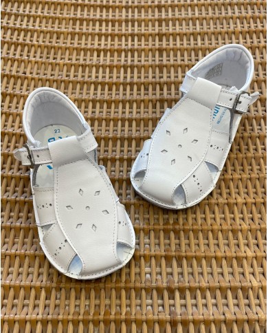 Scarpe Bianche Lavorate