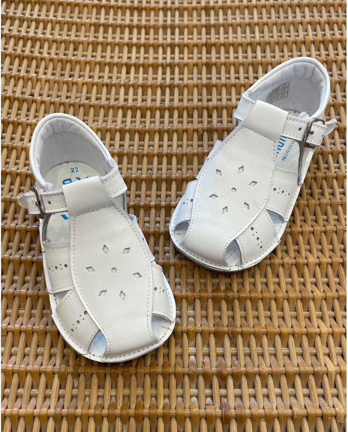 Scarpe Bianche Lavorate