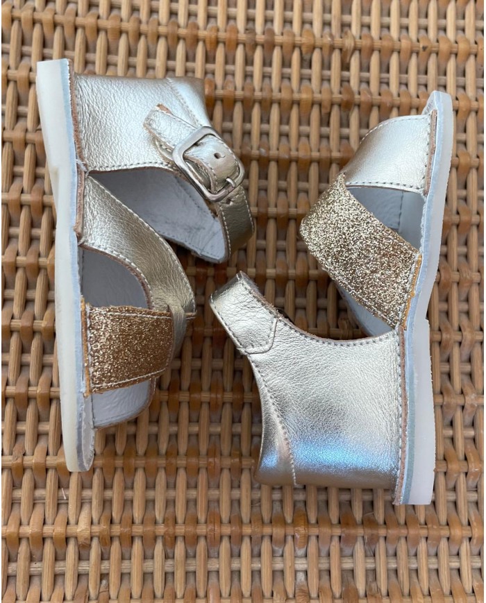 Sandali Glitter Oro