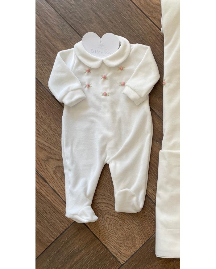 Tutina Bianca con Fiori