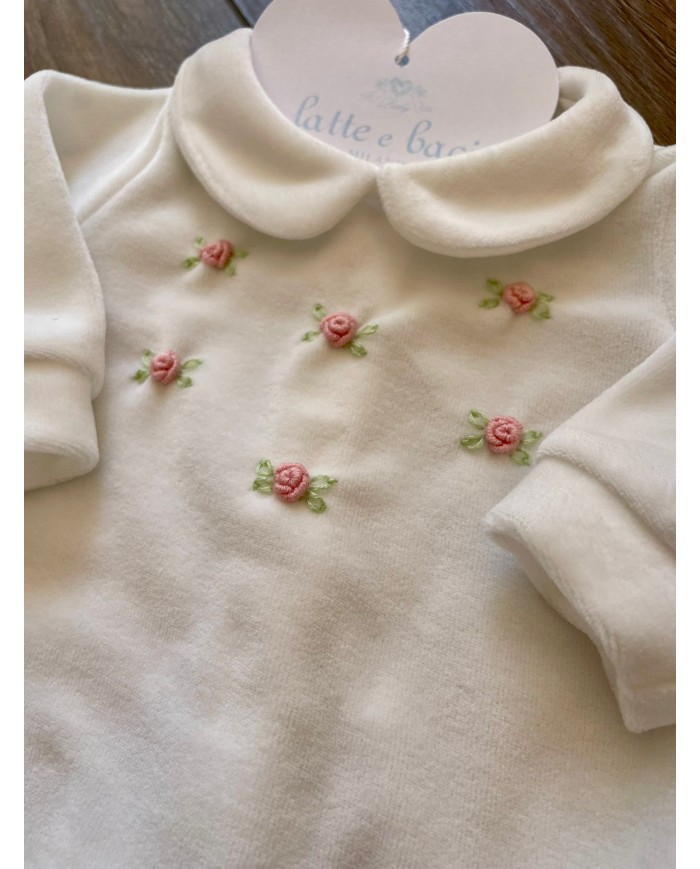 Tutina Bianca con Fiori