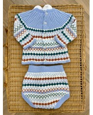 Completo 4 pezzi Celeste