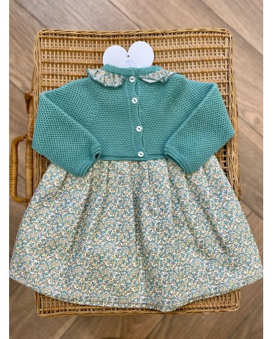 Abitino Smeraldo con Fiori