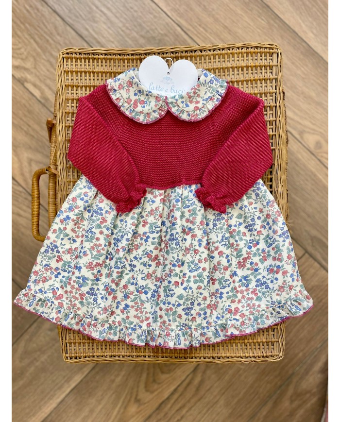 Abitino Fucsia con Fiori