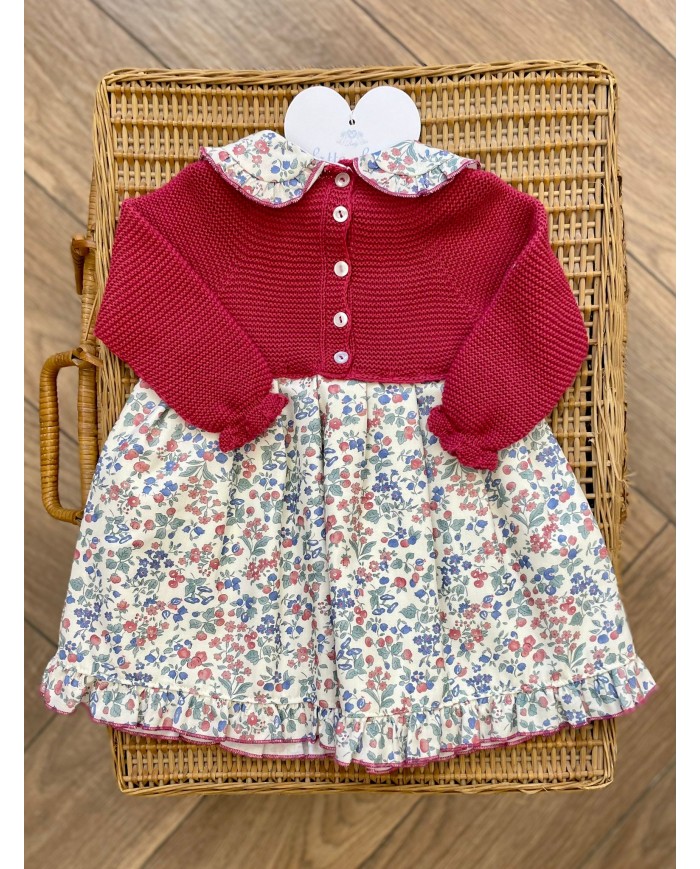 Abitino Fucsia con Fiori