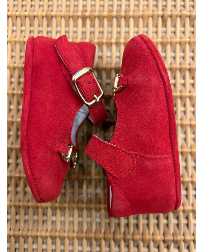 Scarpe Velluto da culla Bordò