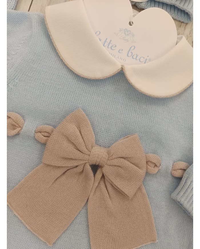 Corredino Baby Lord con fiocco sabbia