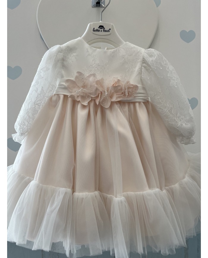 Abito battesimale rosa